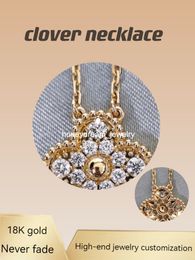 VIP Customised four leaf obsidian Diamond clover necklace womens rose 18K gold pendant for Jewellery bracelet trinity diamond engagement