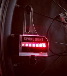 Bike Lights Colorful 14 LED Light Wheels Warning Bicycle 30 Changes Signal Tire Spoke Flash Waterproof Cycling Accessories2012729