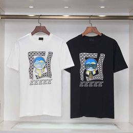 Men's T-shirt 2024ss Plus Size Autumn Half Sleeve T-shirt Men's Short T-shirt Bee Jacquard Embroidered Casual Line Top Large