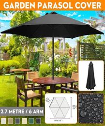 Shade 200x300cm 6 Arm Parasol Patio Sunshade Garden Umbrella Canopy Cover Waterproof Anti UV Outdoor Beach Awning Sun Shelter1641528
