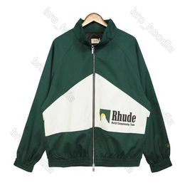Rude Jacket Mens Rhude Jacket Autumn Hooded Winter Print Hooded Pullover Long Sleeve Sportswear Casual Letter Woman Top Clothing Sweatshirts Us Size QVF4