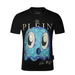 PLEIN BEAR T SHIRT Mens Designer Tshirts Brand Clothing Rhinestone PP Skulls Men T-SHIRT ROUND NECK SS SKULL Hip Hop Tshirt Top Tees 16833