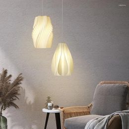 Pendant Lamps Modern 3D Printing Lights Creative Bedroom Lamp With 3 Colours Bulb For Living Room Study Restaurant Decor Home Fixture