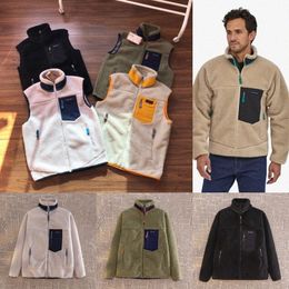 Designer Patagoniais Mens Jackets Fleece Winter warm Jacket Thick Down Coat Classic Retro Antumn Winter Couple Models Lamb Vest Outerwear vest