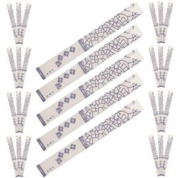 Kitchen Storage Chopsticks Packaging Paper Bag Restaurant Set Pot 500pcs (blue And White Porcelain Set-(500 Pieces)) Bags Wrapping Holder