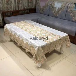 Table Cloth Table Cloth Gold Velvet Europe Luxury Embroidered Table Dining Table Cover Rectangle TableCloths Lace Cabinet Dust Cover Homevaiduryd