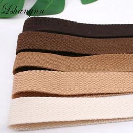 10meter 25mm Width Canvas Ribbon Polyester Cotton Webbing Strap Sewing Bag Belt Accessories For Belt Making Sewing DIY Craft 240111