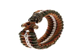 Bangle Men Bracelet Survival Paracord Bracelets Shackle Buckle Handmade Weaved Outdoor Camping Wristband Mens Gifts4456511