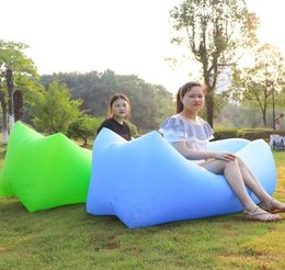 Sleeping Bags Quickly Filling Bean Bag Sofas Inflatable Lazy Air Sofa Bed Portable Adult Beach Lounge Chair Waterproof Seat3825660