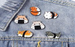 hamster fish Enamel Brooches Pin for Women Fashion Dress Coat Shirt Demin Metal Funny Brooch Pins Badges Promotion Gift2695347