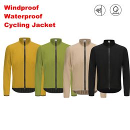 Spexcell Rsantce Men Jerseys Windproof Waterproof Lightweight Long Sleeve Cycling Jacket Bicycle Clothing Bike Jersey 240112