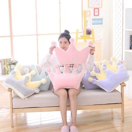 Soft Stuffed Doll Baby Crown Pillow Sofa Bed Toy Cushion Infant Bedding Pillows Children Baby Kids Pillow Girl Gift 240111