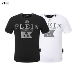 PLEIN BEAR T SHIRT Mens Designer Tshirts Brand Clothing Rhinestone PP Skulls Men T-SHIRT ROUND NECK SS SKULL Hip Hop Tshirt Top Tees 16790