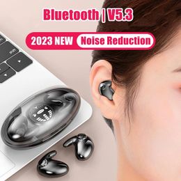 Headphones Roreta 2023 Wireless Earbud Intelligent Noise Cancelling Sleep Headphones LED Display Bluetooth 5.3 Earphone for iPhone Android