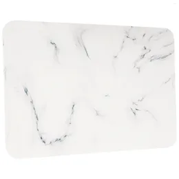 Table Mats Bathroom Dishwashing Mat Diatomite Quick-drying Pad Absorbent Heat-resistant 12 Inches X 16 (marble (40 30) Large Size) Decor