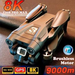 Drones Z908Pro Max Drone Brushless Motor Dual 8KCamera Optical Professional GPS WIFI FPV Obstacle Avoidance Folding Quadcopter Rc 9000m