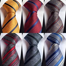 Bow Ties 2024 Retro Gentleman Tie Korean Edition Fashion Men's High Quality Texture Daily Versatile Business Travel Striped Suit