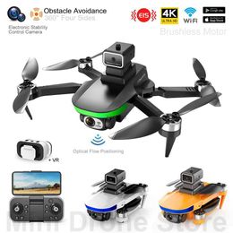 Drones S5S Easy Fly Mini Drone 4K Obstacle Avoidance Brushless Folding Quadcopter With Electronic Stability Control Camera Optical Flow