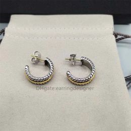 stud earring Fast Ship Newest Luxury Romantic Women Jewelry 925 Sterling Silver Plated C-shape designer Earrings For Women Wholesale