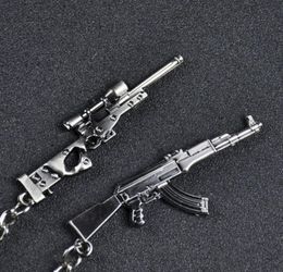 Mini Gun Model Car Small Pendant Pack Key Chain Creative Personalized Metal Pendant Key Ring Hand Bag Charm Pendant7829306