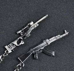 Mini Gun Model Car Small Pendant Pack Key Chain Creative Personalised Metal Pendant Key Ring Hand Bag Charm Pendant7829306