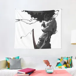 Tapestries Afro Samurai Tapestry Home Decor Aesthetic On The Wall