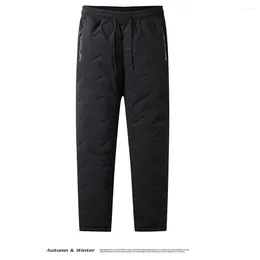 Men's Pants Winter Men Warm Thicken Sweatpants Fleece Joggers Lambskin Cashmere Casual Male WaterProof Thermal Cargo Trousers 7XL