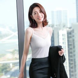 Women's Tanks #1576 Korean Suspender Tops In Women Summer Casual Slim Bank Top Ladies Sleeveless V-neck Female Bottomed Vests Girls Lace