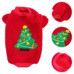 Dog Apparel Thermal Shirts Adorable Pet Clothes Xmas Party Skin Friendly Decor Decorative Comfortable Puppy Clothing Thick