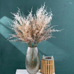 Decorative Flowers 1Pc Artificial Ferns Root Grass Branches Fake Plant For Wedding Decorations Desktop Vase Flower Arrangement Ornaments