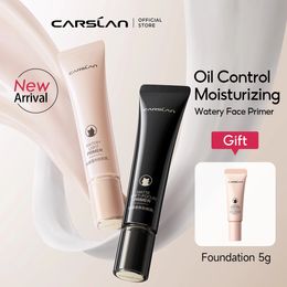 CARSLAN Water Light Face Primer Longlasting Oil Control Hydrating Moisturising For Foundation Base Makeup 240111