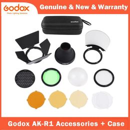 Accessories Godox Akr1 Barn Door, Snoot, Color Filter, Reflector, Honeycomb, Diffuser Ball Kits for Godox Ad200 H200r V1 Round Flash Head