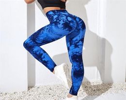 Women039s Leggings Seamless Tie Dye Women For Fitness Yoga Pants Push Up Workout Sports Legging High Waist Tights Gym Ladies Cl2933719