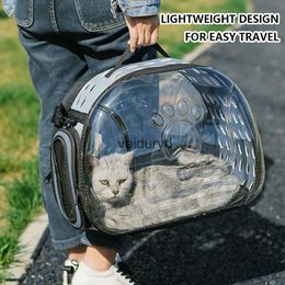 Cat Carriers Crates Houses Transparent Pet Dog Bag Space Breathable Universal Travel Out Portable Capsule Foldable for Catsvaiduryd