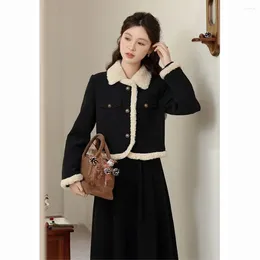 Two Piece Dress UNXX 2024 Arrivals Small Fragrance Chic Short Jacket And Set For Women - Trendy Ins Style Female Lady Girl Suit