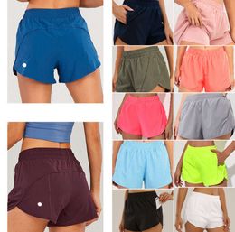 1Lululemen Womens LU-0160 Yoga Outfits High Waist Shorts Exercise Short Fiess Wear Girls Running Elastic Adult Pants Sportswear jacketstop macai 88