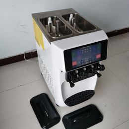 Italian commercial Soft ice cream maker Manufacturer Soft Serve Ice Cream Machine for sale 7-day no cleaning Cold system LINBOSS