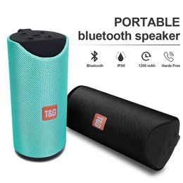 Speakers Hot Sell Newest TG113 10W Outdoor Portable Column Wireless Speaker USB TF FM Radio Music Stereo Subwoofer For PC MP