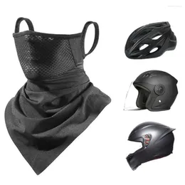 Cycling Caps Summer Face Mask High Quality 3 Colors Ice Silk Anti-sweat Breathable Sun Protection Accessories
