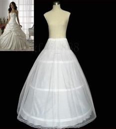 Cheap White Aline Wedding Dresses 2T Petticoats 3 Hoops 1M 2 Layers Underskirt Dress Crinoline AI78027419