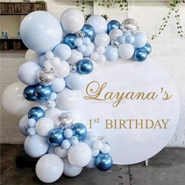 Birthday Party Vinyl Wall Decals Custom Names And Texts Plexiglass Board Sticker Parties Wedding Ceremony Decoration Arts 240112