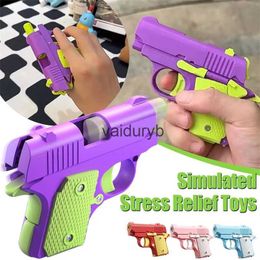 Sand Play Water Fun 1PC Kids 3D Mini Model Gun 1911 Hand Toy Pistols For Boys Kids Toy Bullets No Fire Rubber Band Launcher Collection Giftsvaiduryb