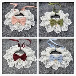 Dog Apparel Saliva Towel Pet Scarf Cat Large Medium And Small Dogs Bib Ornament Necklace Collar Bell Bow Tie