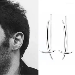 Stud Earrings Women Gothic Punk Cross Sword Jackets Geometric Ear Climbers Simple Fashion Jewellery Drop Ship
