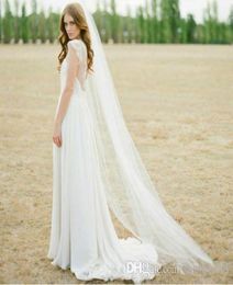 High Quality Ivory White Two Meters Long Tulle Wedding Accessories Bridal Veils With Comb6763111
