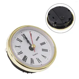 Clocks Accessories DIY Clock Inserts Movement Quartz Insert 65MM Gold Colour Roman Numbers High Quality Useful