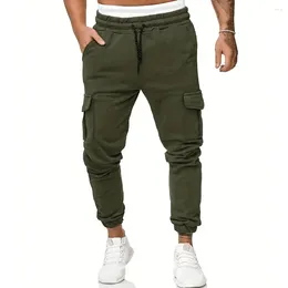 Men's Pants Active Sports Trousers Sweatpants Vacation Daily Mens Multi-pocket Athleisure Casual Male Comfy