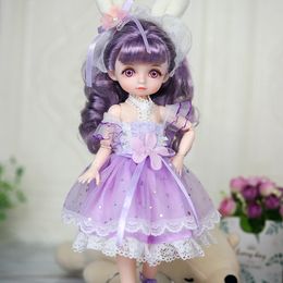 DBS DREAM FAIRY Doll 16 BJD Snow Queen mechanical joint Body With makeup hair eyes clothes shoes girls anime SD 240111