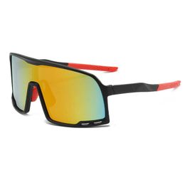 Fashion riding glasses outdoor sports one-piece large frame sunglasses colorful reflective mercury Sunglasses