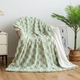 Blankets Imitation Teddy Velvet Autumn Winter Warm Sofa Blanket For Throw Soft Comfortable Warmth Bed Thicken Sleep